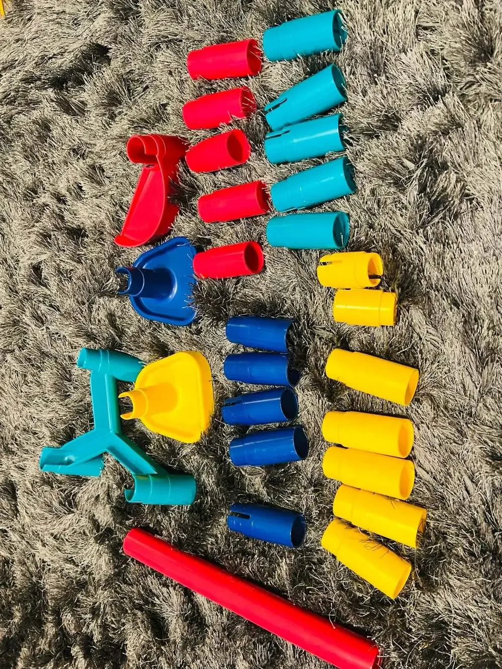 Vintage Discovery Toys Super Marbleworks Raceway Construction Set